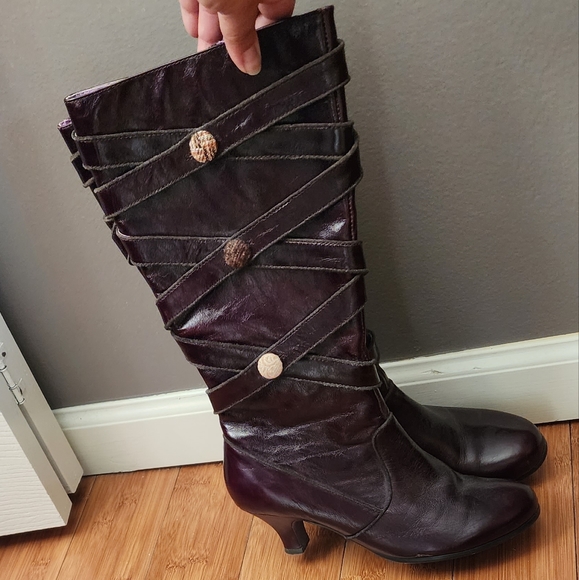 New Kenzie Punky boots. Dark purple/ burgundy size 8.5 - Picture 6 of 8